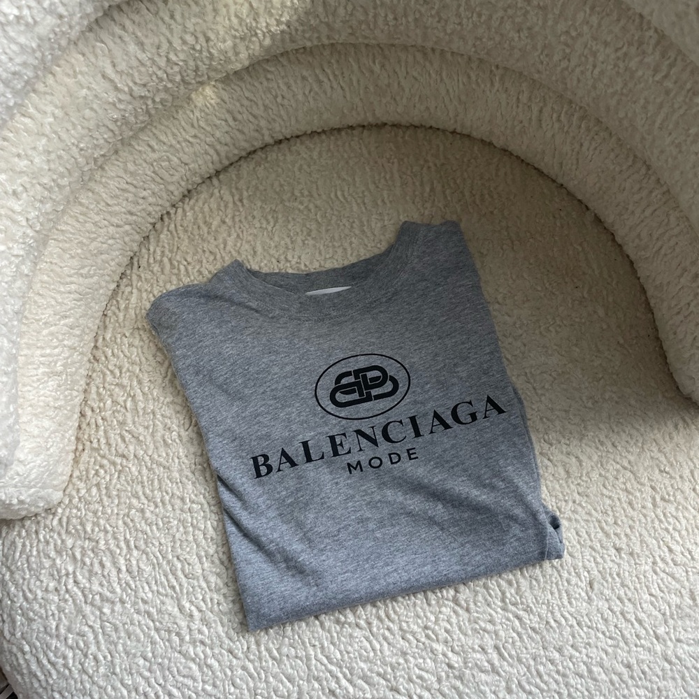 Balenciaga gray small T shirt AUTHENTIC
